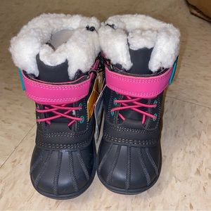 Cat & Jack Kids Boots - Black and Pink